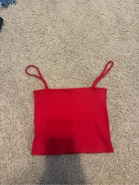 Red brandy tank top